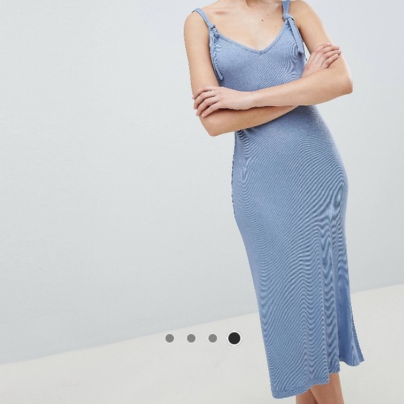 asos sky blue dress